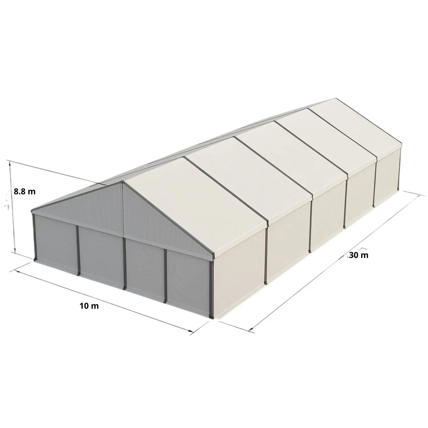 Carpa Bodega 10x30 KARPEK
