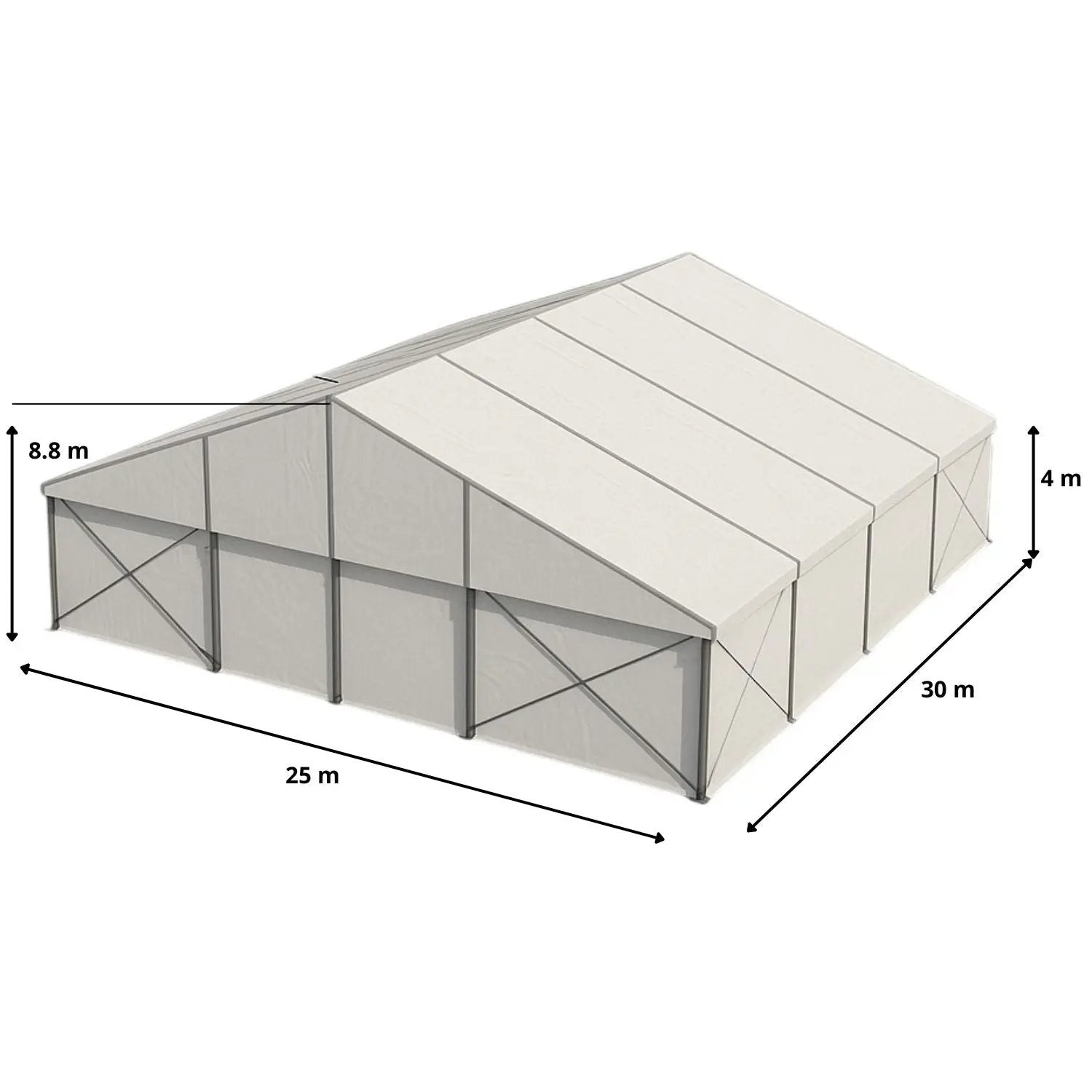 Carpa Bodega 25x30 KARPEK