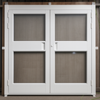 Puerta doble de vidrio KARPEK