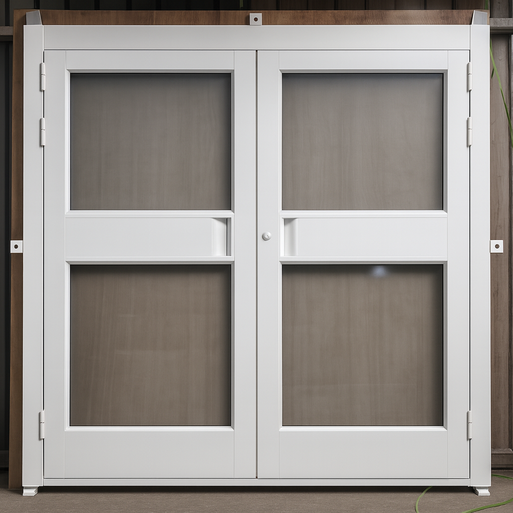 Puerta doble de vidrio KARPEK